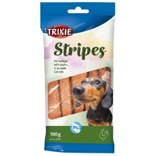 Ласощі Trixie Stripes для собак полоски з м'ясом домашніх птахів 100 г