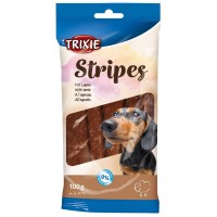 Ласощі Trixie Stripes для собак полоски з ягням 100 г