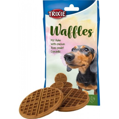 Ласощі Trixie Waffles для собак Вафлі з куркою 7 см 300 г 3 шт