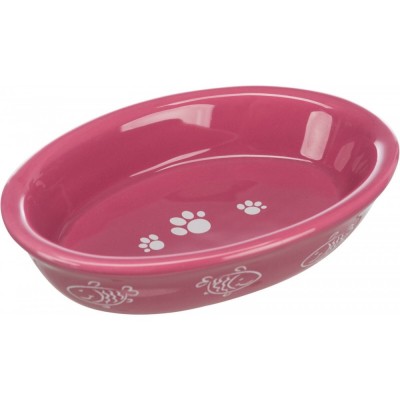 Миска Trixie для котів, овальна, керамічна, 15х10 см, 200 мл