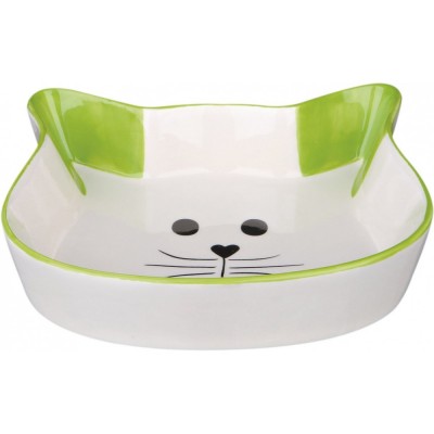 Миска Trixie для котів, у формі котячої мордочки, керамічна, 12 см, 250 мл Миска Trixie для котів, у формі котячої мордочки, керамічна, 12 см, 250 мл