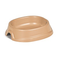 Миска Priroda «Модерн» №2 для собак, 600 мл світло-бежева