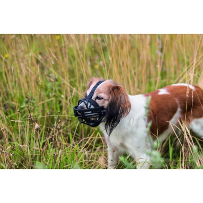 Намордник Trixie Muzzle Flex для собак, силіконовий, XL-XXL (чорний)