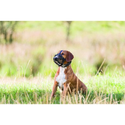 Намордник Trixie Muzzle Flex для собак, силіконовий, XL-XXL (чорний)