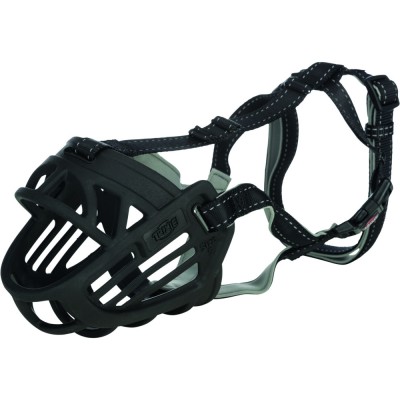 Намордник Trixie Muzzle Flex для собак, силіконовий, XL-XXL (чорний)