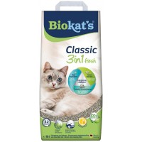 Наповнювач Biokats Classic Fresh 3in1 для котячого туалету, бентонітовий, 10 л