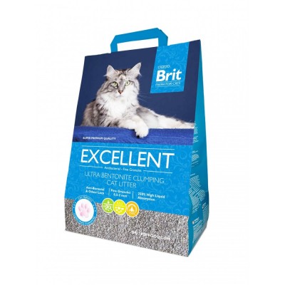Наповнювач для котячого туалету Brit Fresh Excellent бентонітовий, 5 кг Наповнювач для котячого туалету Brit Fresh Excellent бентонітовий, 5 кг