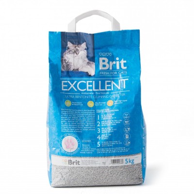 Наповнювач для котячого туалету Brit Fresh Excellent бентонітовий, 5 кг