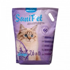 Наповнювач Sani Pet для котячих туалетів силікагелевий, лаванда, 7,6 л