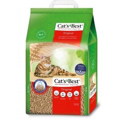 Наповнювач Cat’s Best Original для котячого туалету, деревний, 20 л/8,6 кг Наповнювач Cat’s Best Original для котячого туалету, деревний, 20 л/8,6 кг