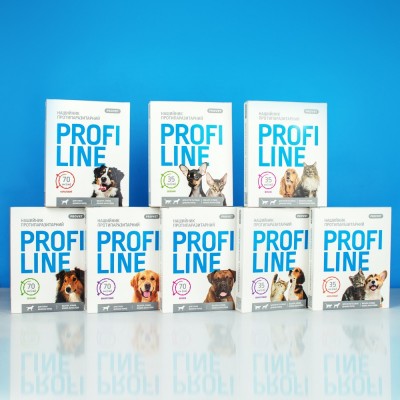 Нашийник Provet Profiline для котів та собак 35 см, кораловий (інсектоакарицид)