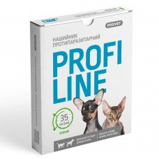 Нашийник Provet Profiline для котів та собак 35 см, кораловий (інсектоакарицид)