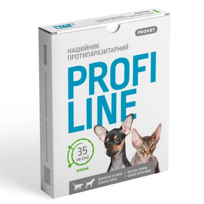 Нашийник Provet Profiline для котів та собак 35 см, кораловий (інсектоакарицид) Нашийник Provet Profiline для котів та собак 35 см, кораловий (інсектоакарицид)