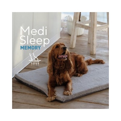 Ортопедичний матрац Pet Fashion «Medi Sleep Memory» для собак, розмір L, 92х65х4 см, сірий