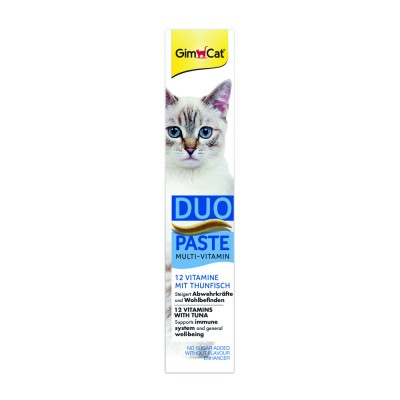 Паста для котів GimCat DUO PASTE Multi-vitamin 12 vitamins with tuna 12 вітамінів та тунець, 50 г