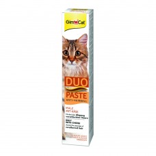 Паста для котів з чутливим травленням GimCat DUO PASTE Anti-hairball malt with cheese мальт та сир, 50 г