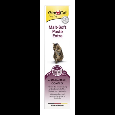 Паста GimCat Every Day Malt-Soft Paste Extra для котів, виведення шерсті зі шлунку, 200 г