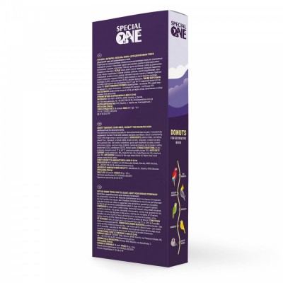 Пончики Speciаl One «Барбарис, волошка, кокос» для декоративних птахів, 60 г
