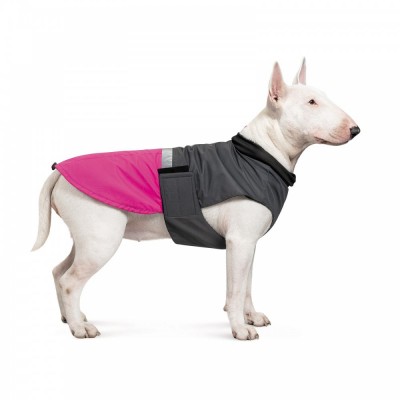 Попона Pet Fashion «Roy» для собак, розмір 2XL, малиново-сірий