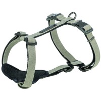 Шлея Trixie CityStyle H-harness для собак бавовна XS–S 30–44 см 10 мм світло-сіра