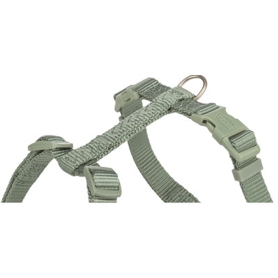 Шлея Trixie Premium H-harness для собак S–M 42–60 см 15 мм світло-зелена