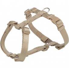 Шлея Trixie Premium H-harness для собак XS–S 30–44 см 10 мм пісочна