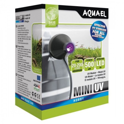 Стерилізатор води Aquael для акваріума Mini UV до FAN/UNIFILTER/Turbo Filter/PAT-MINI Стерилізатор води Aquael для акваріума Mini UV до FAN/UNIFILTER/Turbo Filter/PAT-MINI