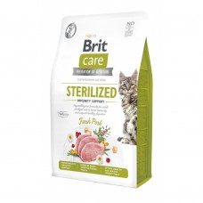 Сухий корм Brit Care Cat by Nutrition Sterilized Immunity Support для стерилізованих котів, зі свининою, 2 кг