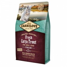 Сухий корм Carnilove Fresh Carp & Trout для стерилізованих котів, риба, 2 кг