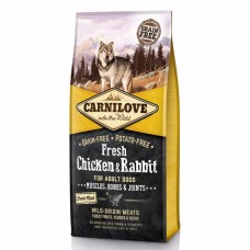 Сухий корм Carnilove Fresh Chicken & Rabbit для дорослих собак всіх порід, курка та кролик, 12 кг