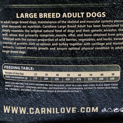 Сухий корм Carnilove Salmon & Turkey для дорослих собак великих порід, лосось та індичка, 12 кг