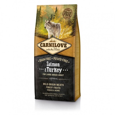 Сухий корм Carnilove Salmon & Turkey для дорослих собак великих порід, лосось та індичка, 12 кг Сухий корм Carnilove Salmon & Turkey для дорослих собак великих порід, лосось та індичка, 12 кг