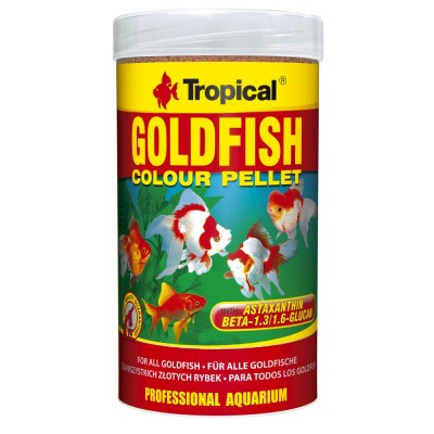 Сухий корм Tropical Goldfish Color Pellet для золотих рибок, 90 г (гранули)