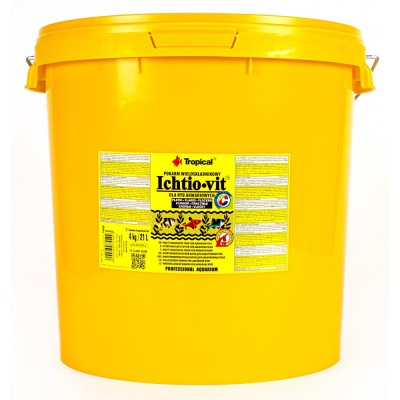 Сухий корм Tropical Ichtio-Vit для всіх акваріумних риб, 4 кг (пластівці) Сухий корм Tropical Ichtio-Vit для всіх акваріумних риб, 4 кг (пластівці)