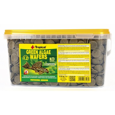 Сухий корм Tropical Green Algae Wafers для травоїдних донних риб, 5 л (пластівці) Сухий корм Tropical Green Algae Wafers для травоїдних донних риб, 5 л (пластівці)
