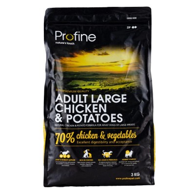 Сухий корм Profine Adult Large для дорослих собак великих порід, з куркою та картоплею, 3 кг