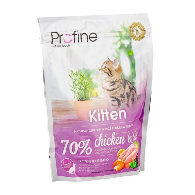 Сухий корм Profine Kitten для кошенят, з куркою та рисом, 300 г