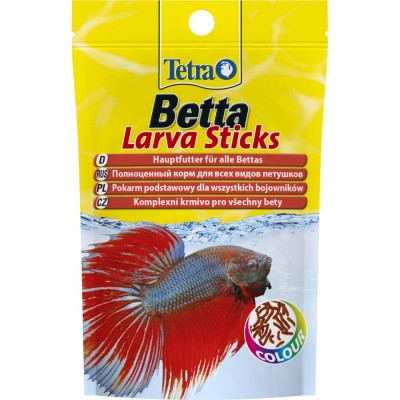Корм Tetra Betta Larva Sticks для рибок півників, 5 г (палички) Корм Tetra Betta Larva Sticks для рибок півників, 5 г (палички)