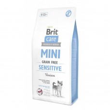 Сухий корм Brit Care GF Mini Sensitive для собак мініатюрних порід з чутливим травленням, з олениною, 7 кг