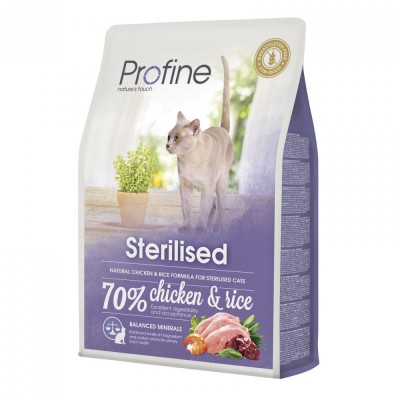 Сухий корм Profine Sterilised для стерилізованих котів, з куркою та рисом, 2 кг Сухий корм Profine Sterilised для стерилізованих котів, з куркою та рисом, 2 кг