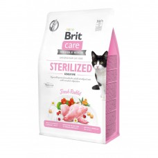 Сухий корм Brit Care Cat GF Sterilized Sensitive для стерилізованих котів з чутливим травленням, з кроликом, 400 г