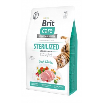 Сухий корм Brit Care Cat GF Sterilized Urinary Health для стерилізованих котів, з куркою, 2 кг