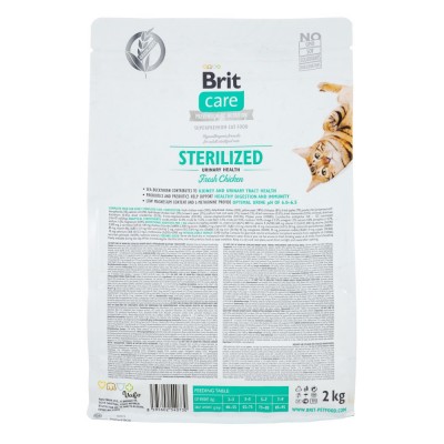 Сухий корм Brit Care Cat GF Sterilized Urinary Health для стерилізованих котів, з куркою, 2 кг