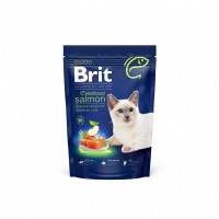 Сухий корм Brit Premium Cat by Nature Sterilized Salmon для стерилізованих котів, з лососем, 800 г