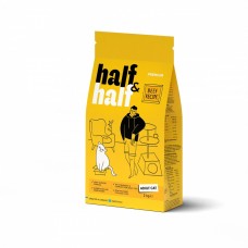 Сухий корм Half&Half для дорослих котів, з яловичиною, 2 кг