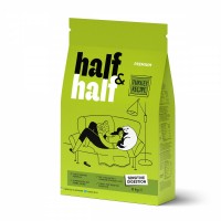 Сухий корм Half&Half для котів із чутливим травленням, з індичкою, 8 кг