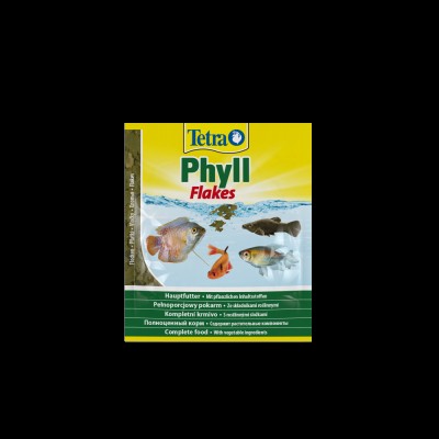 Корм Tetra Phyll Flakes для травоїдних рибок, 12 г (пластівці) Корм Tetra Phyll Flakes для травоїдних рибок, 12 г (пластівці)