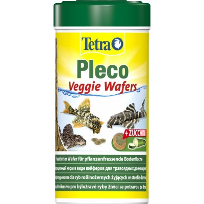 Корм Tetra Pleco Veggie Wafers для травоїдних донних рибок, 110 г (пластинки)