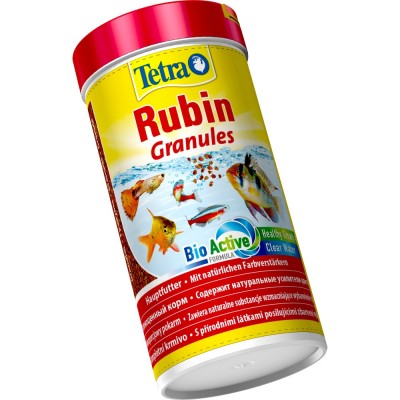 Корм Tetra Rubin Granules для акваріумних рибок, для яскравості забарвлення, 100 г (гранули)