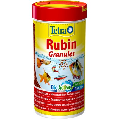 Корм Tetra Rubin Granules для акваріумних рибок, для яскравості забарвлення, 100 г (гранули)